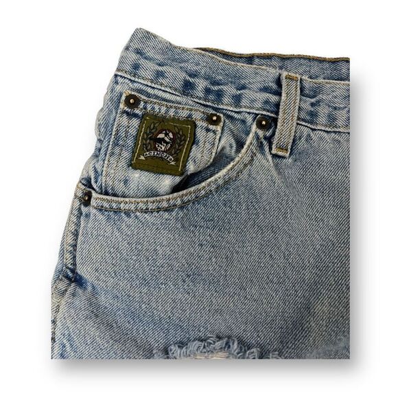 Cinch Distressed Jean Cutoff Shorts Size 33x38 - Picture 3 of 7